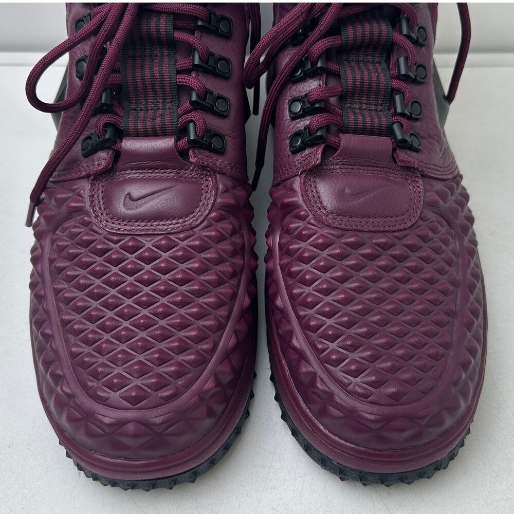 Nike Lunar Force 1 Duckboot '17 Bordeaux / Black Sneakers Men's Sz 10 - Picture 5 of 9